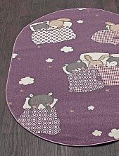 Ковер фиолетовый SOFIT 2922 LIGHT PURPLE Овал