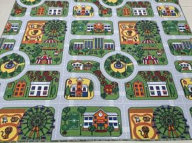 Детский ковер-палас с дорогами ECOPOLIS-A